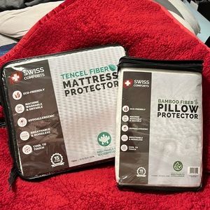 Swiss comforts tensely mattress protector twin & two standard pillow protectors